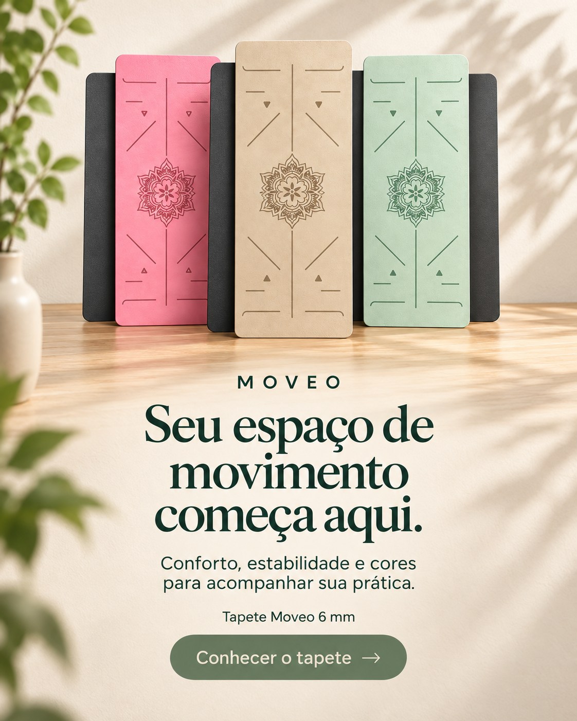 Tapete Moveo 6 mm em três cores